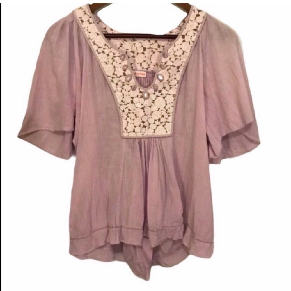 Rebecca Taylor Purple Pastel Blouse